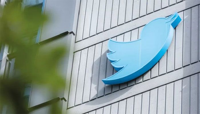 The Twitter logo is seen on a sign on the exterior of Twitter headquarters in San Francisco, California, on October 28, 2022 || AFP Photo