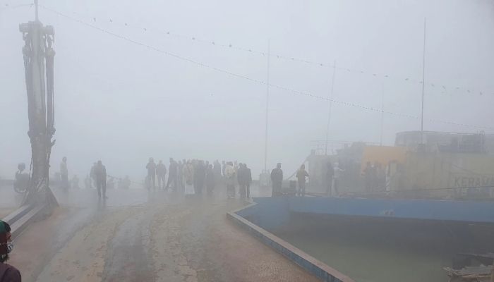 Dense Fog Disrupts Daulatdia-Paturia Ferry Services