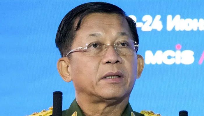 Myanmar Army Leader Touts Election Plan on Independence Day  