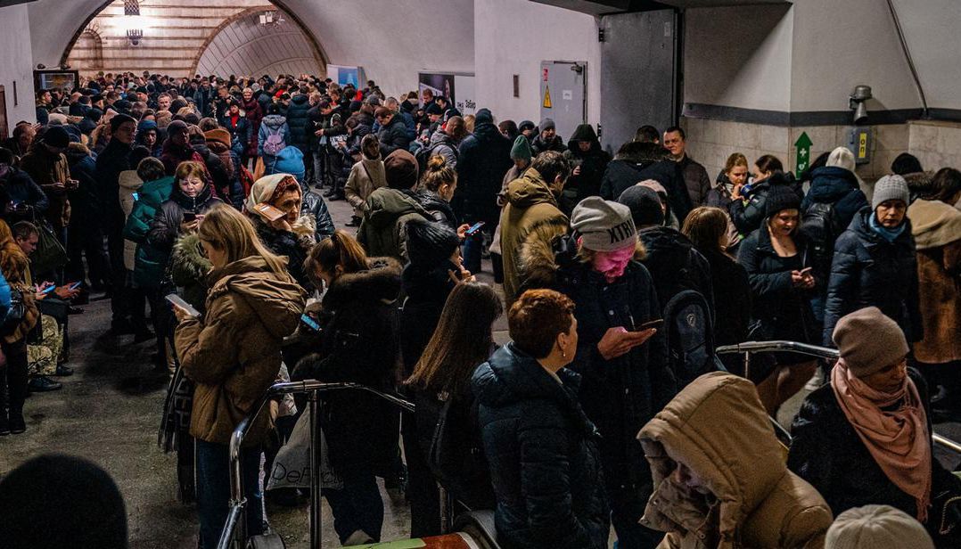 Many Ukrainian subways were chosen to avoid the attack.
