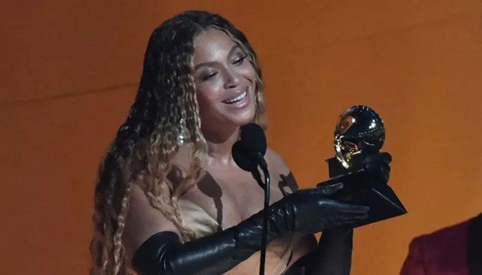 US musician Beyonce accepts the award for Best Dance/Electronic Music Album for "Renaissance." during the 65th Annual Grammy Awards at the Crypto.com Arena in Los Angeles on February 5, 2023. || AFP Photo