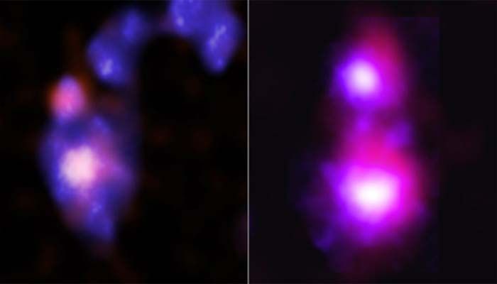 NASA's Chandra Observatory Discovers Giant Black Holes on Collision Courses