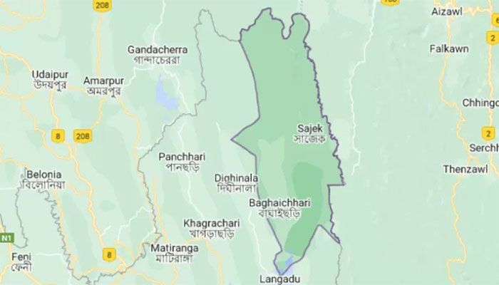 Rangamati District Map 