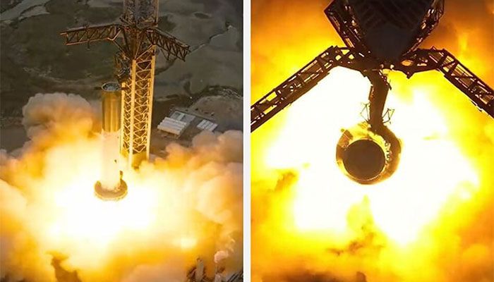 SpaceX Test-Fires Engines of Massive Starship Rocket Booster  