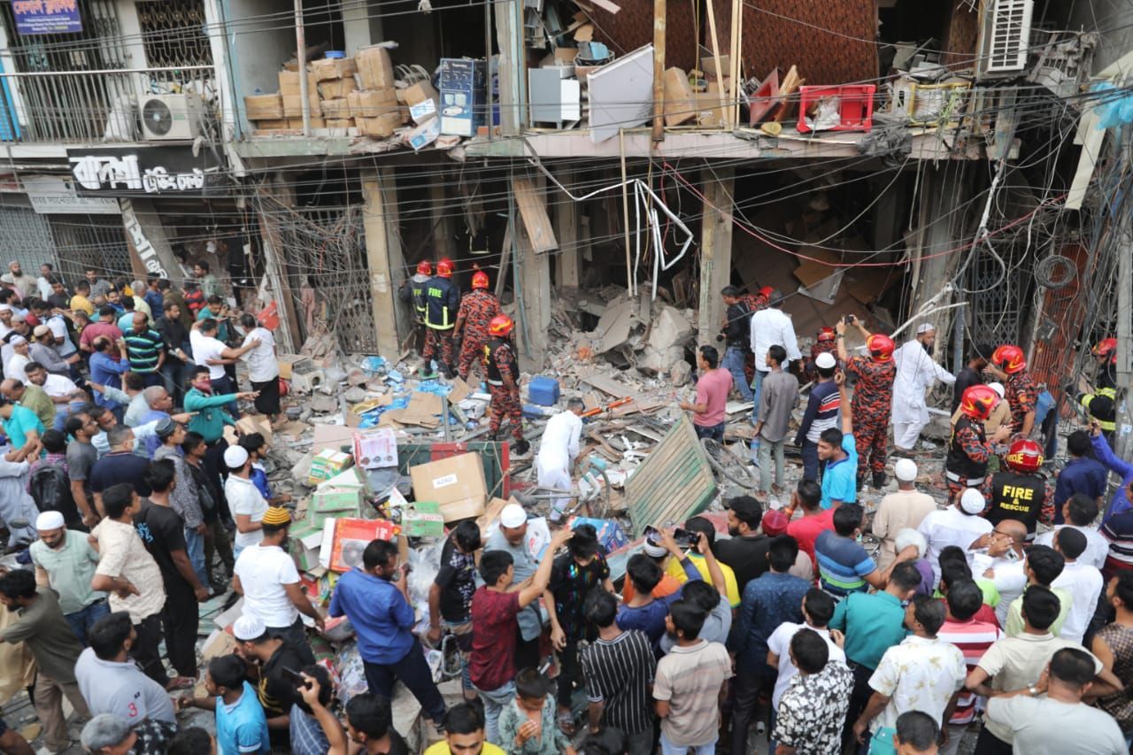 Firefighters retrieved 20 bodies in the first two days of the rescue mission in the building, which was declared risky in the wake of the explosion. 