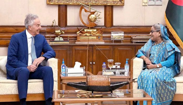 PM Hasina Holds Meeting with Former British PM Sir Tony Blair  