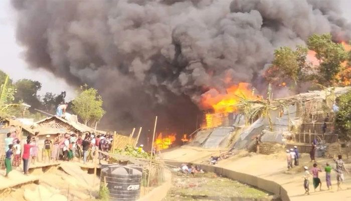 Massive Fire Tears through Rohingya Camp in Cox’s Bazar 