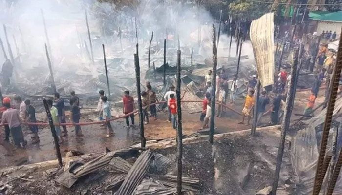 45 Shops, Houses Gutted in Bandarban Fire  
