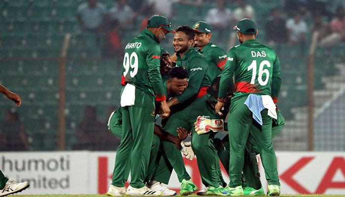 Bangladesh secured a 50-run victory over England in the third and final match  || Photo: Collected 