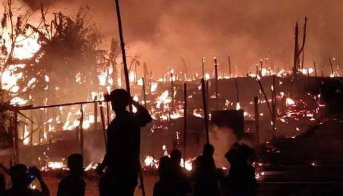 Fire Breaks Out at Teknaf Rohingya Camp  