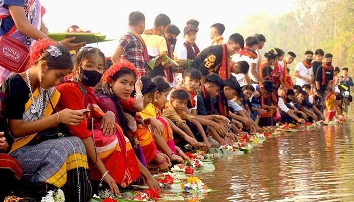 Boisabi, one of the main festivals of ethnic groups in the hill tracts of Bandarban, Rangamati and Khagrachari, began on Wednesday (12 April).