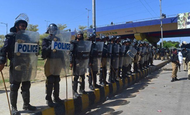 Hundreds of police officers have been injured across the country, while in Pakistan\'s most populous province of Punjab nearly 1,000 people have been arrested and the army ordered to deploy to keep peace. Credit: AFP Photo