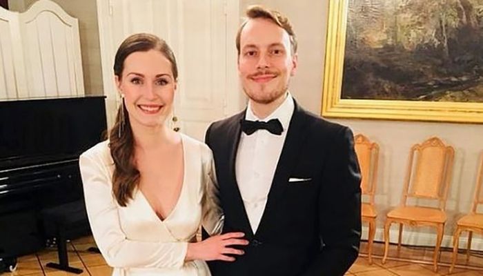 Finland’s outgoing Prime Minister Sanna Marin and her husband Markus Raikkonen || Photo: Collected 