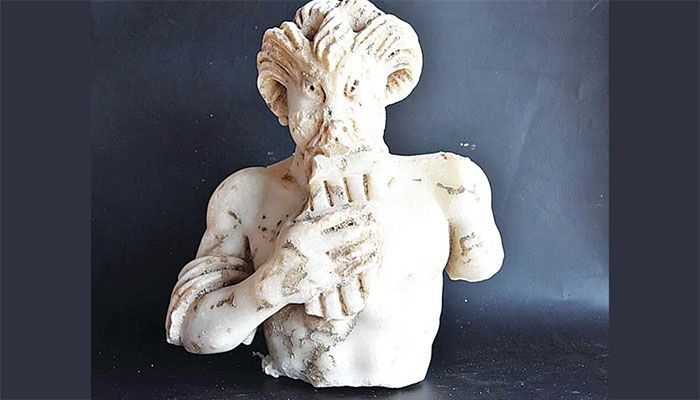 1700-Year-Old Statue of Pan Uncovered in Turkey's Istanbul 