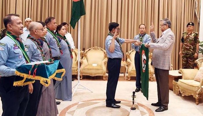 President asks imparting modern trainings to scouts 