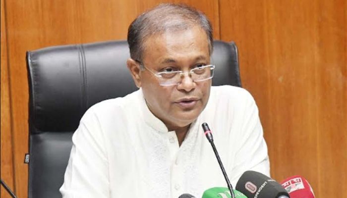 Dialogue with BNP only through the Election Commission :Information Minister 