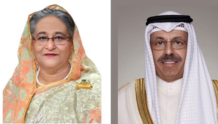 Prime Minister Sheikh Hasina and her Kuwaiti counterpart Sheikh Ahmad Nawaf Al-Ahmad Al-Sabah || File Photo