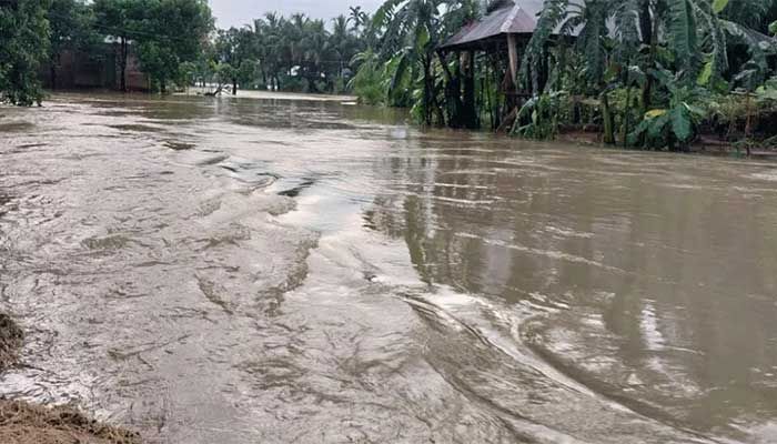 Flood Submerges 10 Villages in Sunamganj, Rain Continues 