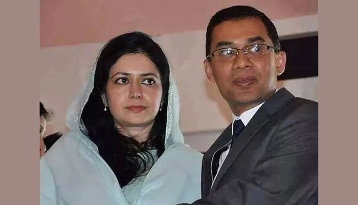 Tarique Rahman and her wife Zubaida rahman. Image collected. 