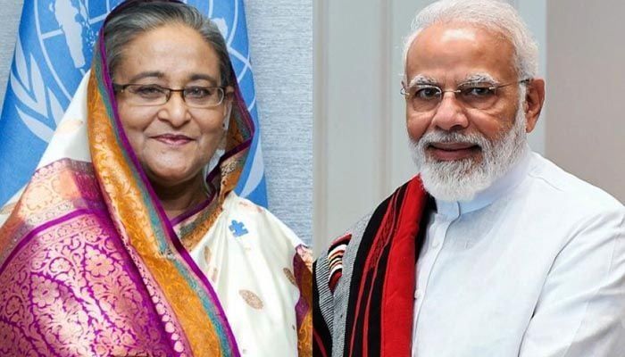 Prime Minister Sheikh Hasina and her Indian Counterpart  Narendra Modi || File Photo