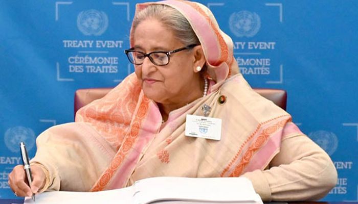 PM Hasina Signs 'High Sea' Treaty