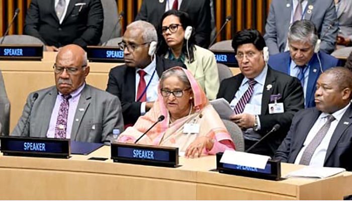 Prime Minister Sheikh Hasina at the United Nations Headquarters || Photo: Collected