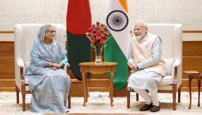 Bangladesh Prime Minister Sheikh Hasina with her Indian Counterpart Narendra Modi || Photo: Collected 