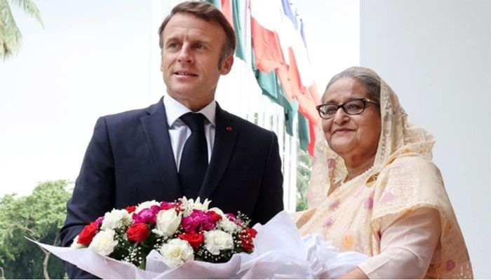 Emmanuel Macron Leaves Dhaka