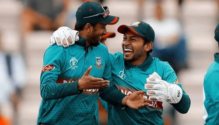Bangladesh's captain Shakib Al Hasan and wicketkeeper-batsman Mushfiqur Rahim || Photo: Collected 