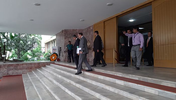 IMF Team on the way to meeting || Photo: Collected