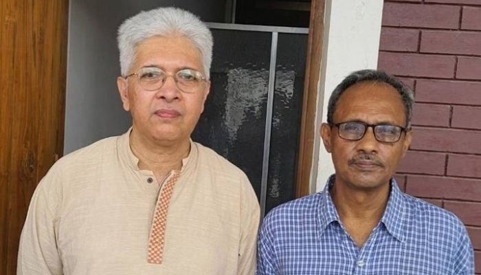 Adilur Rahman Khan, editor of the human rights organization 'Adhikar', and its director ASM Nasir Uddin Elan || Photo: Collected