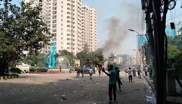 Clashes Between BNP and Police, BGB deployment in Kakrail