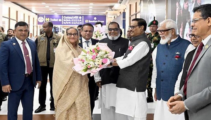 PM Hasina Returns Home, Ending 16-Day Foreign Visit