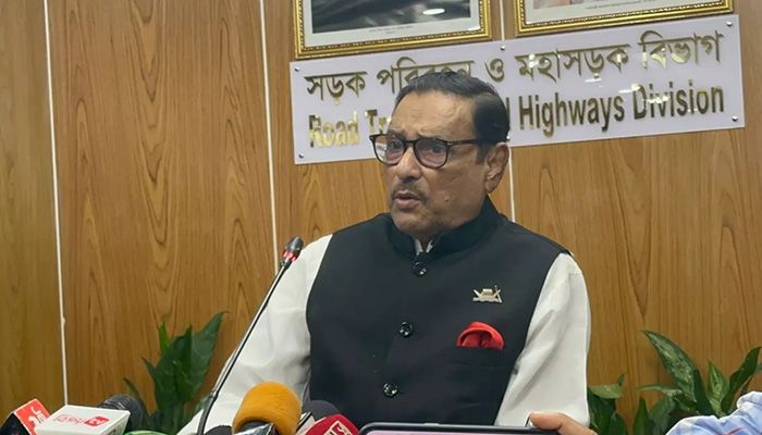 Road Transport and Bridges Minister and Awami League General Secretary Obaidul Quader || Photo: Collected 