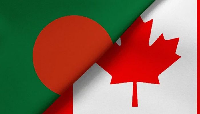 Bangladesh-Canada Flags || Photo: Collected 