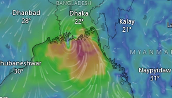 Cyclone Midhili: The Tip Reaches The Coast