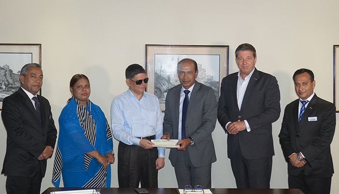 Radisson Blu Dhaka Hands Over Donation Cheque To BERDO