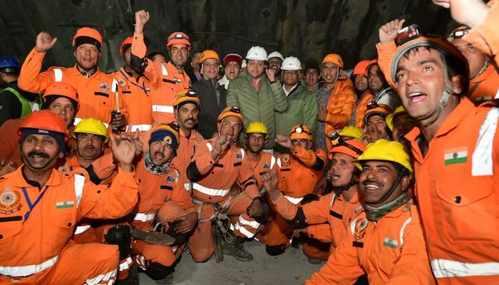 41 Trapped Workers Rescued From Himalayan Tunnel