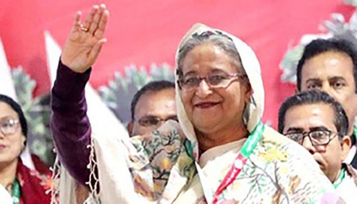 Awami League (AL) President Sheikh Hasina Today Announced Party's Polls Manifesto for 2024 General Election,  Photo Collected 