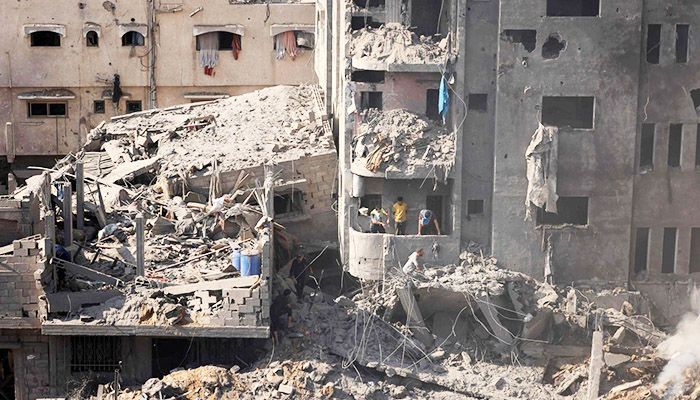 Israeli forces had particularly targeted Khan Yunis, where dozens of houses were destroyed with their inhabitants inside || Photo: AFP