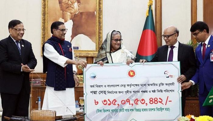 PM Receives Padma Bridge Loan Installments