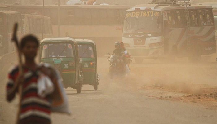 Dhaka’s air was classified as 'very unhealthy', according to the air quality index || Photo: Collected
