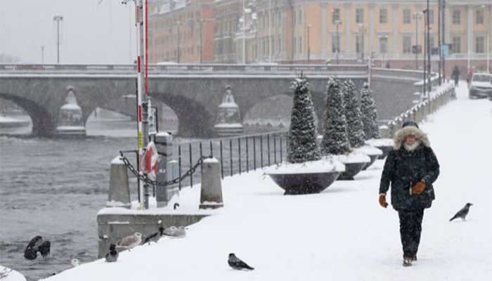 A snowy road of Sweden's Stockholm|| Photo: Collected