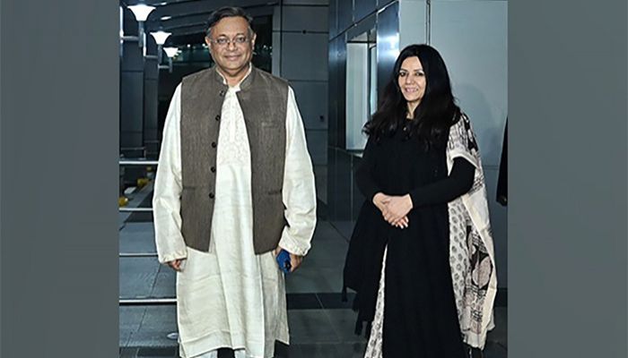 Foreign Min Hasan Mahmud At New Delhi On 3-Day Visit