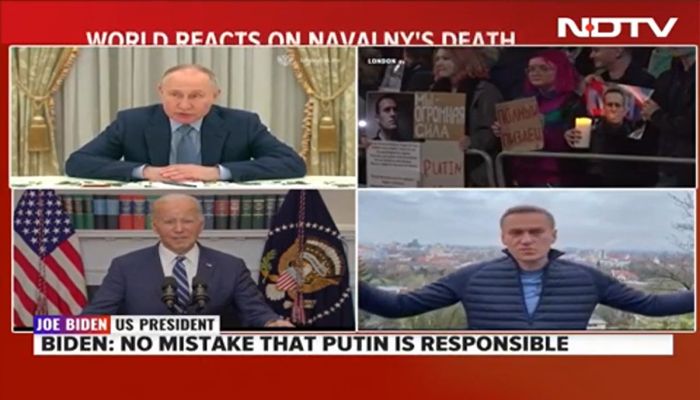 Putin "Responsible" For Kremlin Critic Alexei Navalny's Death: Biden