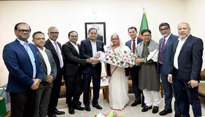BGMEA Paid A Courtesy Call On Prime Minister Sheikh Hasina. Photo: Collected 