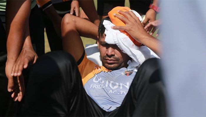 Mustafiz Sustains A Head Injury