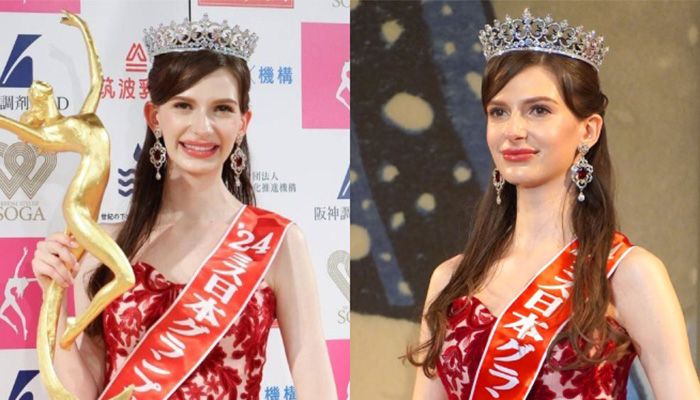 Miss Japan contestants including Karolina Shiino, centre, in Tokyo, on 22 January || Photo: AP