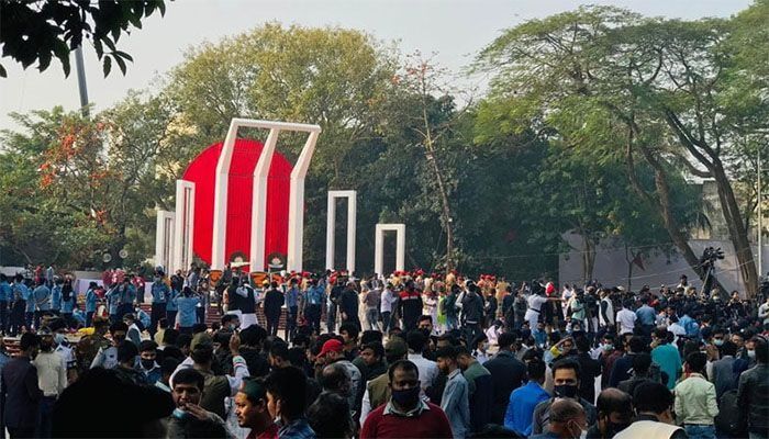 Nation Paying Homage To The Language Martyrs