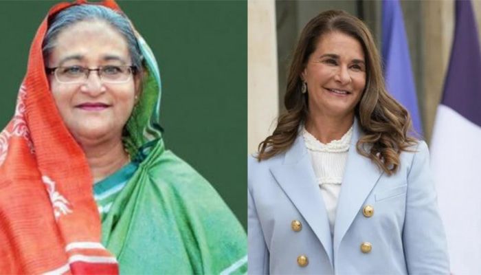 Prime Minister of Bangladesh Sheikh Hasina and  Melinda Gates || Photo: Collected 